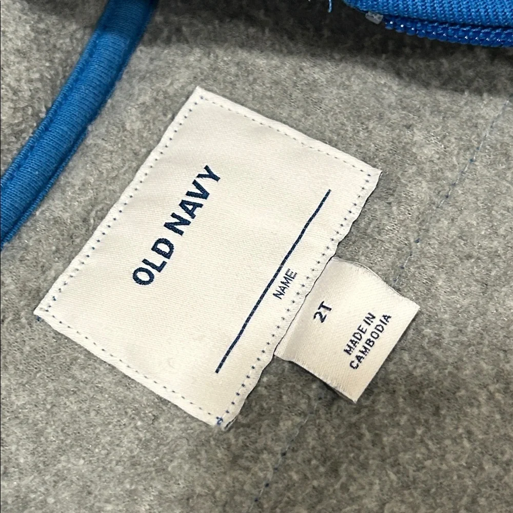 Old Navy Kids Blue and Gray Hoodie